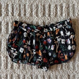 Women’s Floral Mushroom Print Pajama Shorts